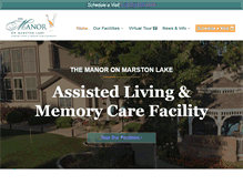 Tablet Screenshot of manoronmarstonlake.com
